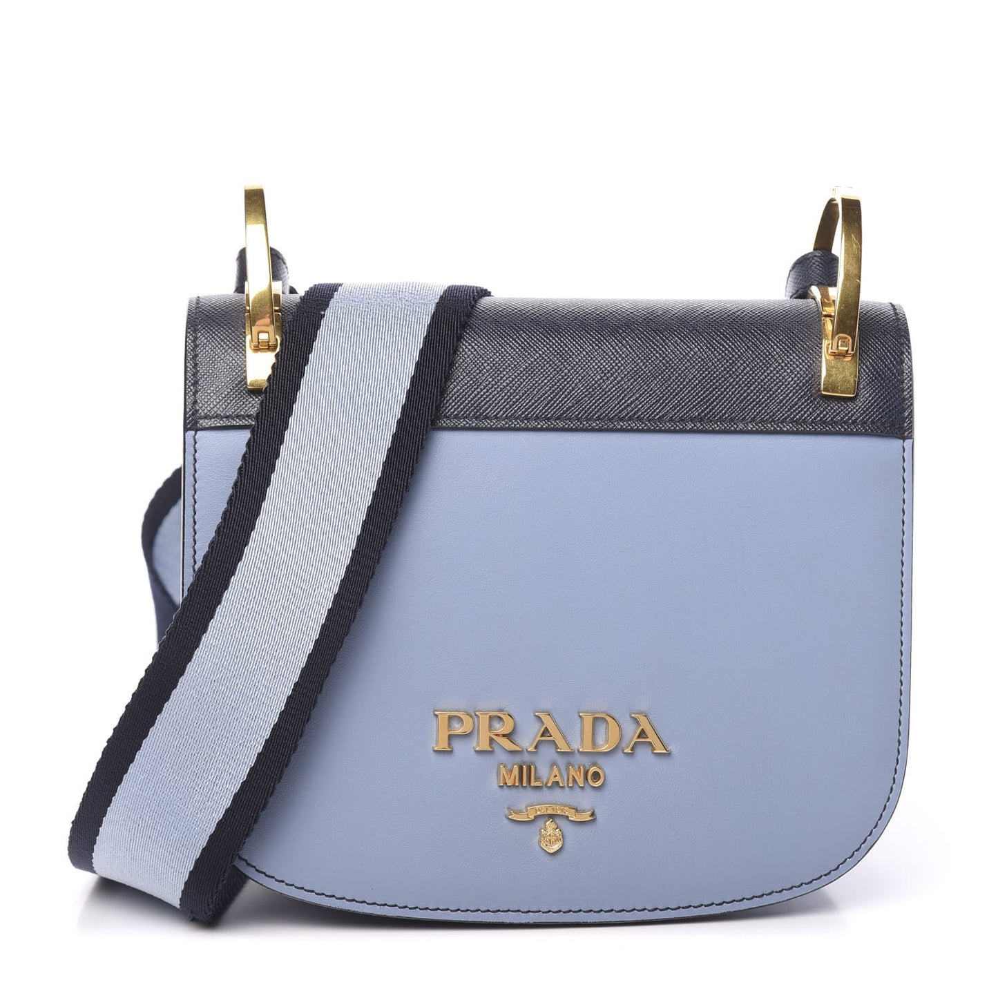 City Calfskin Saffiano Pionniere Saddle Bag Astrale Baltico