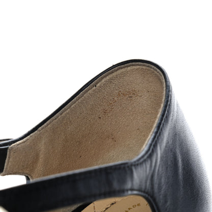 Chanel Camellia Bow Sandals 38.5 Black 7 of 11