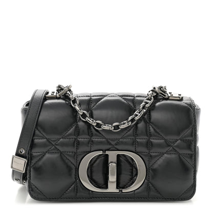 Christian Dior Calfskin Macrocannage Small Caro Bag Black 1 of 10