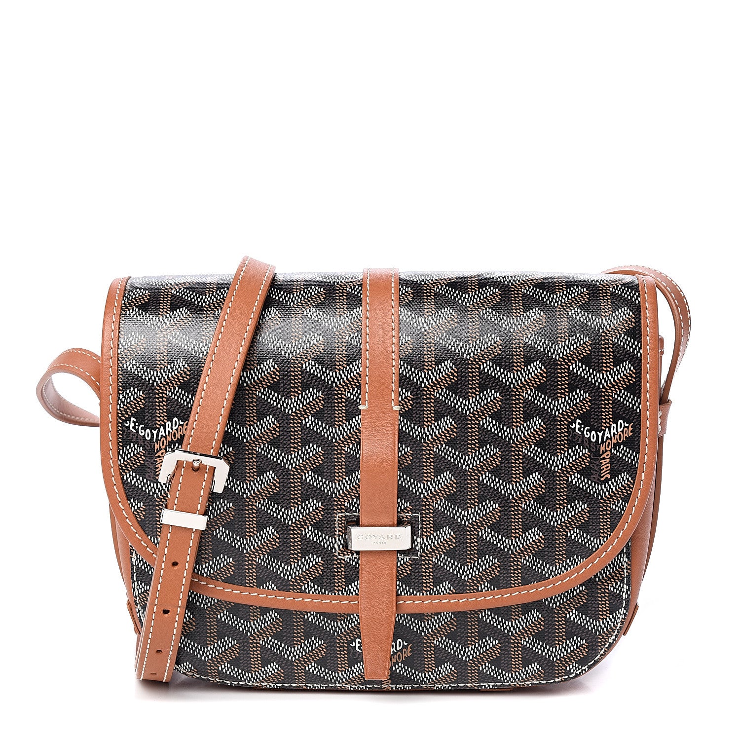 Goyard Goyardine Belvedere II PM Messenger Bag Black Gold 1 of 9