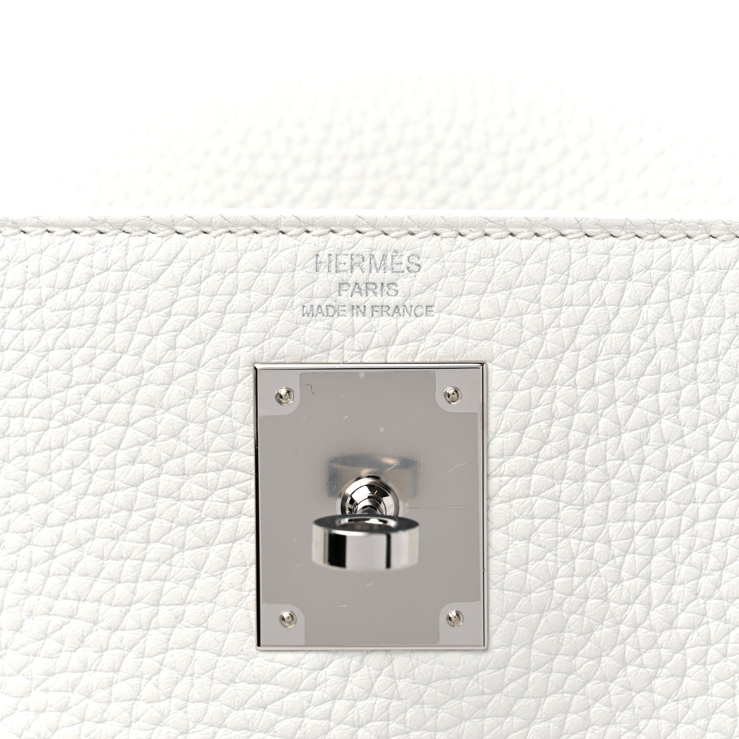 Hermes Taurillon Clemence Kelly Retourne 28 New White 6 of 10