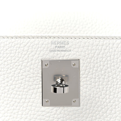 Hermes Taurillon Clemence Kelly Retourne 28 New White 6 of 10