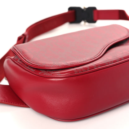 Christian Dior Galaxy Calfskin Oblique World Tour Saddle Belt Bag Red 7 of 8