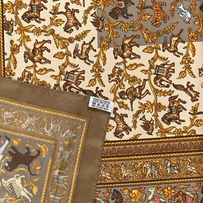 Hermes Silk Chasse En Inde Scarf 90 3 of 4