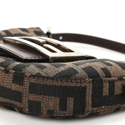 Fendi Zucca Mini Half Moon Baguette Tobacco 9 of 10