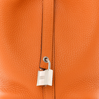 Hermes Taurillon Clemence Picotin Lock 18 PM Orange 8 of 10