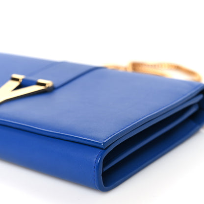 Saint Laurent Calfskin Classic Y Ligne Chain Wallet Bleu Majorelle 11 of 12