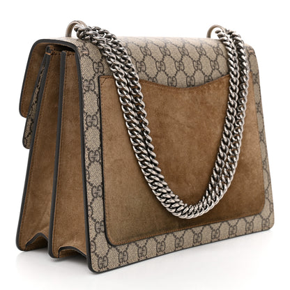 Gucci GG Supreme Monogram Medium Dionysus Shoulder Bag Taupe 3 of 11