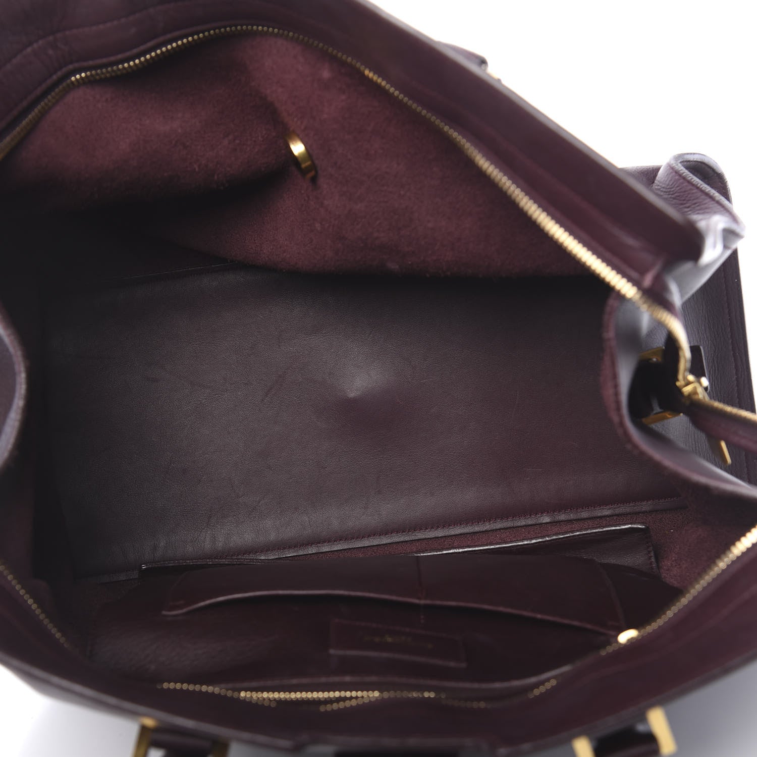 Saint Laurent Calfskin Medium Classic Y Cabas Bordeaux 5 of 12