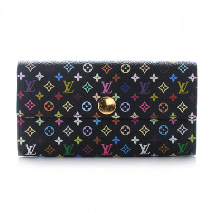Louis Vuitton Monogram Multicolor Sarah Wallet Black 1 of 8