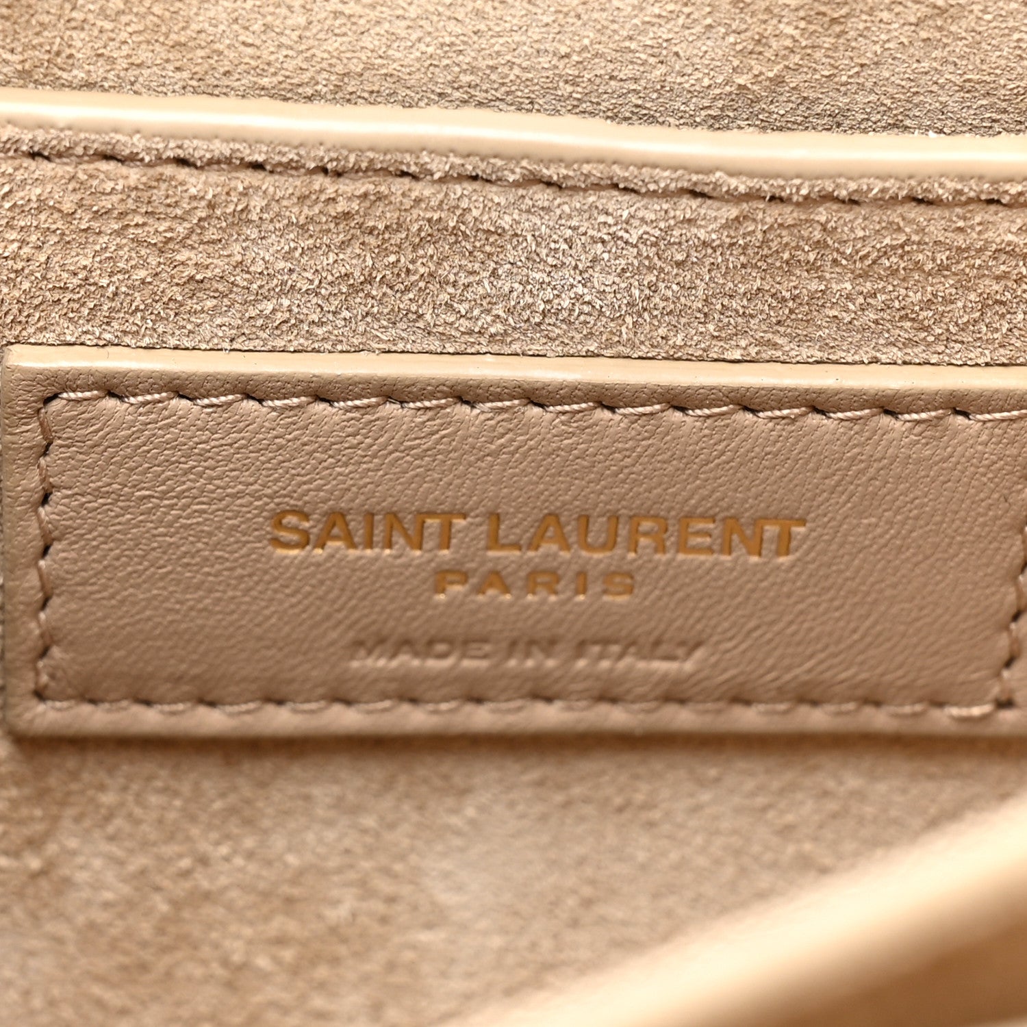 Saint Laurent Calfskin Medium Monogram Sunset Dark Beige 8 of 16