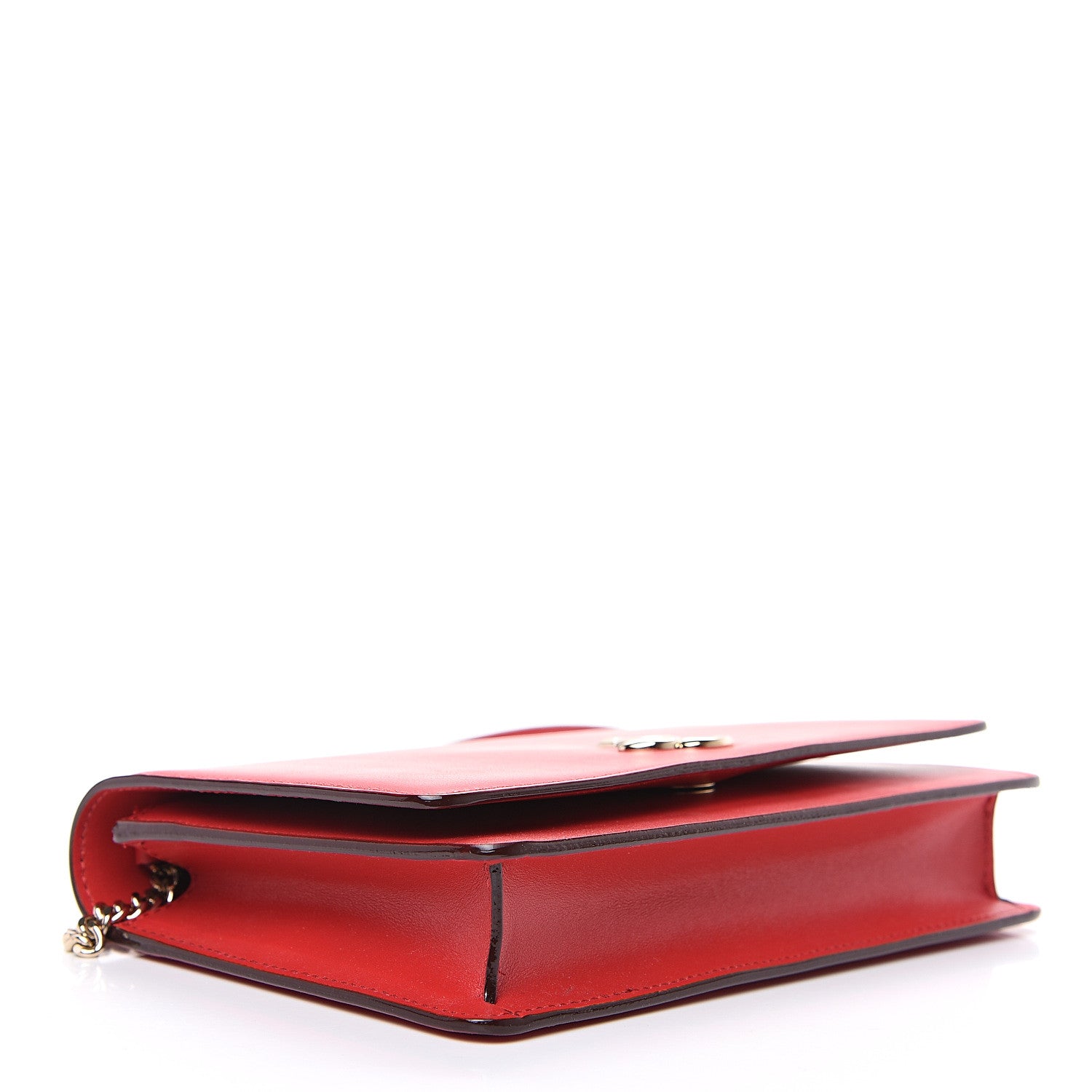 Jimmy Choo Calfskin Palace Wallet On Chain Royal Red 3 of 8