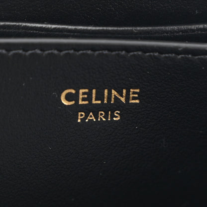 Celine Calfskin Triomphe Zipped Compact Wallet Black 6 of 7