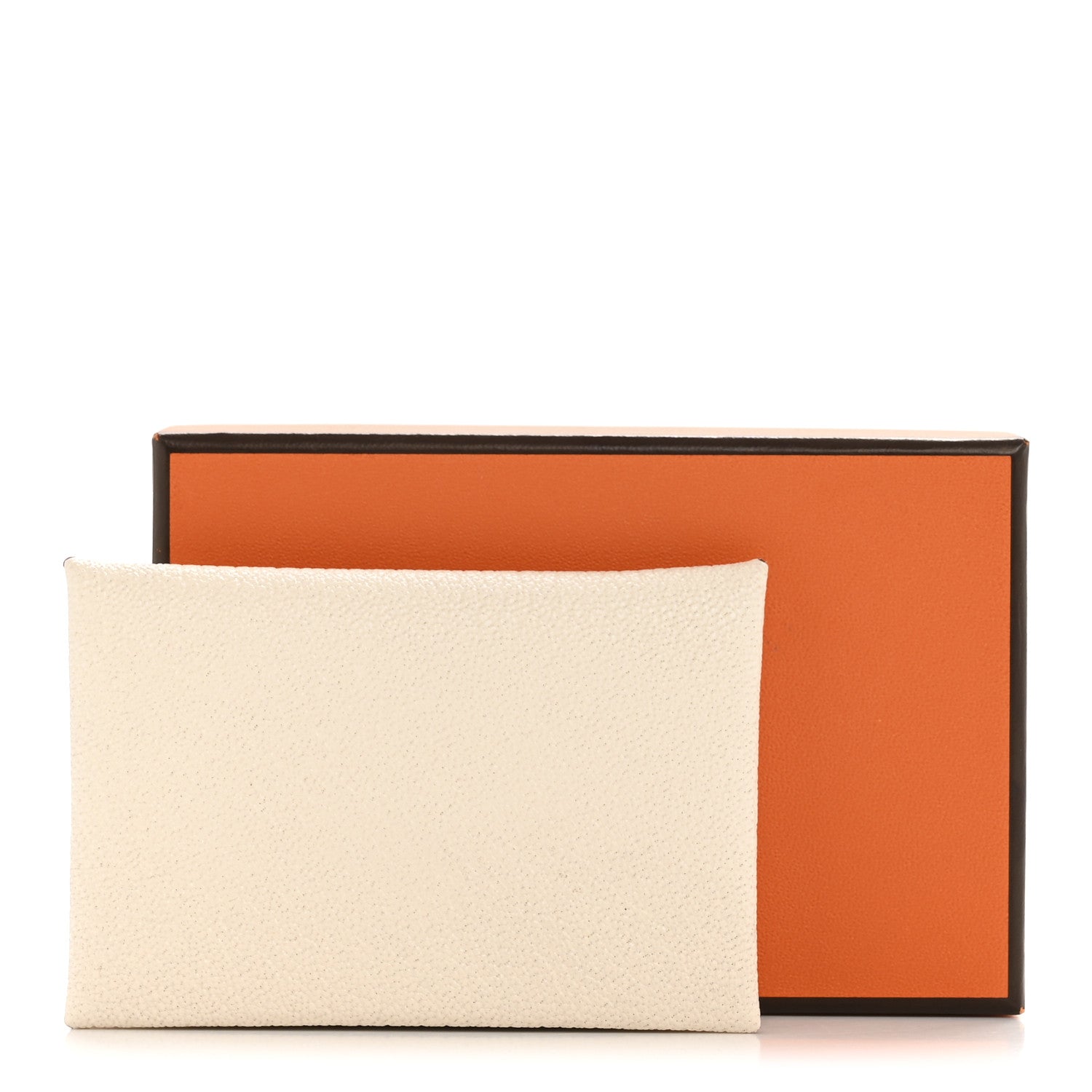 Hermes Chevre Mysore Verso Calvi Card Case Nata Quebracho 8 of 8