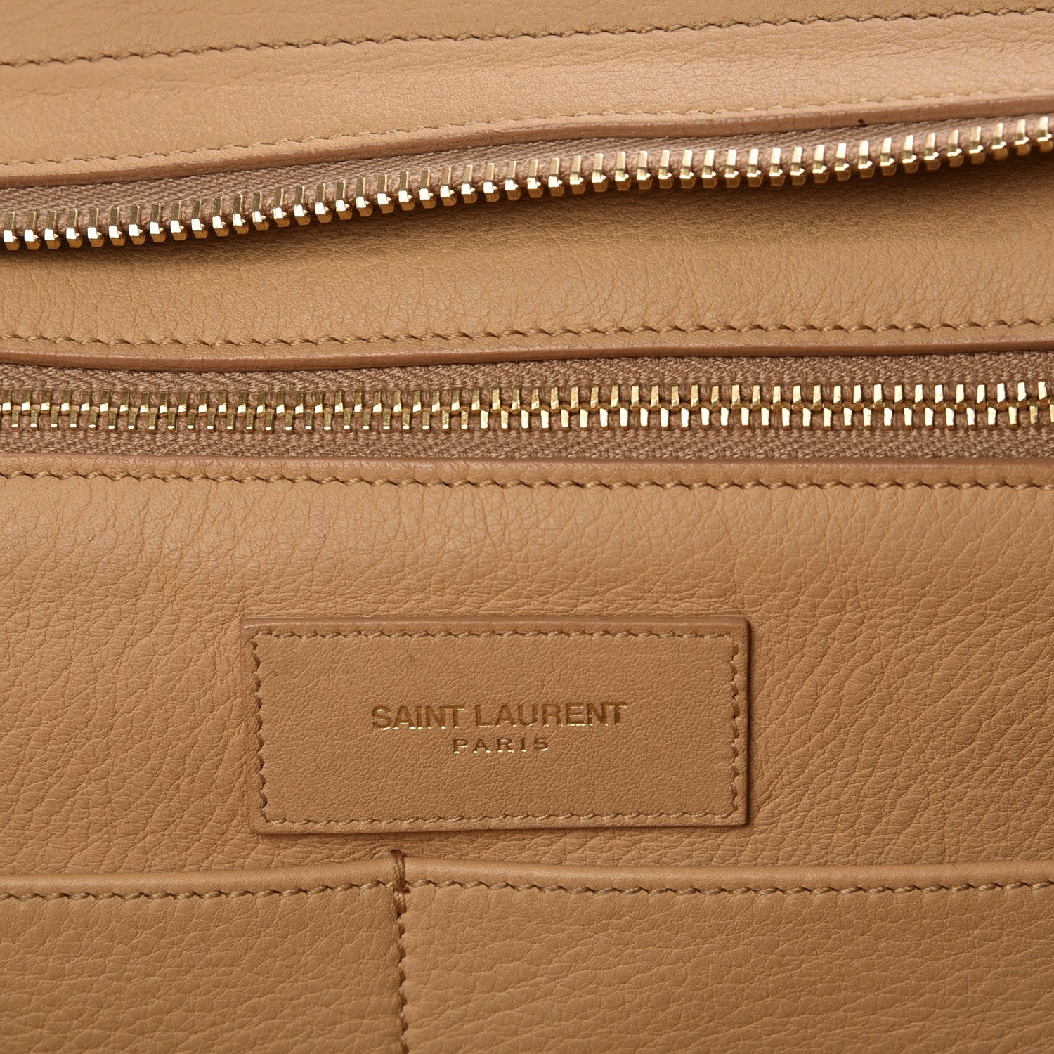 Saint Laurent Calfskin Medium Classic Y Cabas Light Beige 6 of 12
