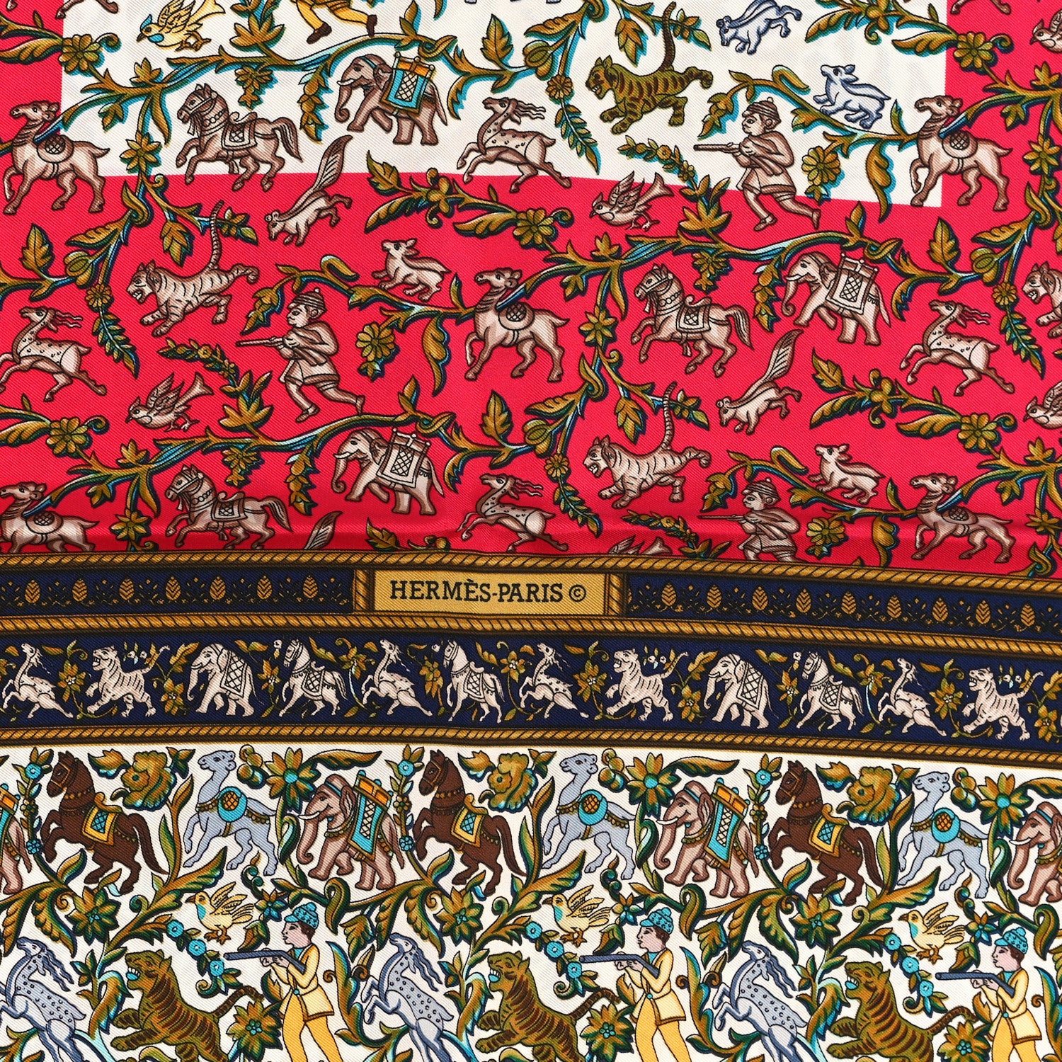 Hermes Silk Chasse En Inde Scarf 90 3 of 4