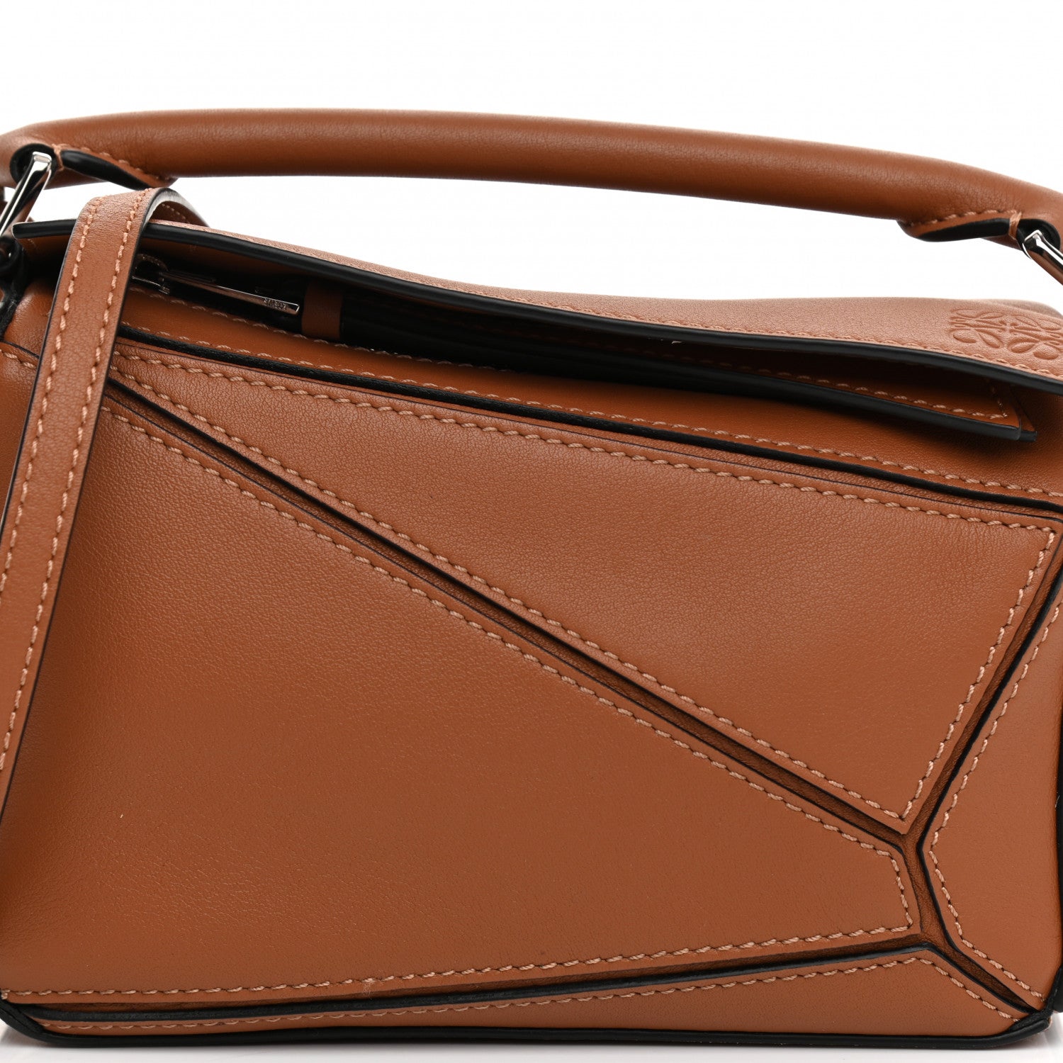 Loewe Calfskin Mini Puzzle Bag Tan 7 of 9