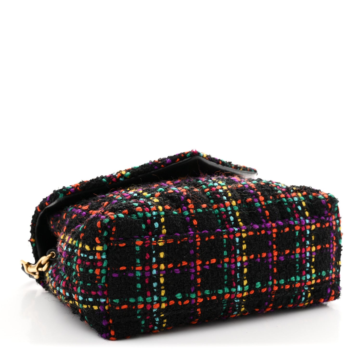Saint Laurent Tweed Toy Loulou Shoulder Bag Black 4 of 10