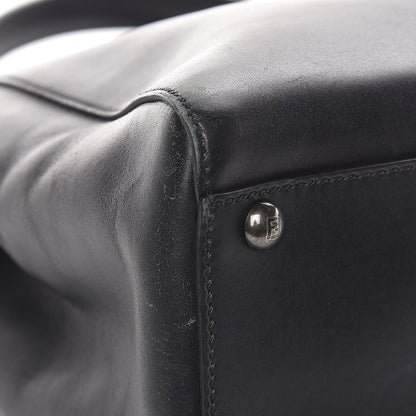 Fendi Vitello Suede Medium Peekaboo Iconic Satchel Black 10 of 15