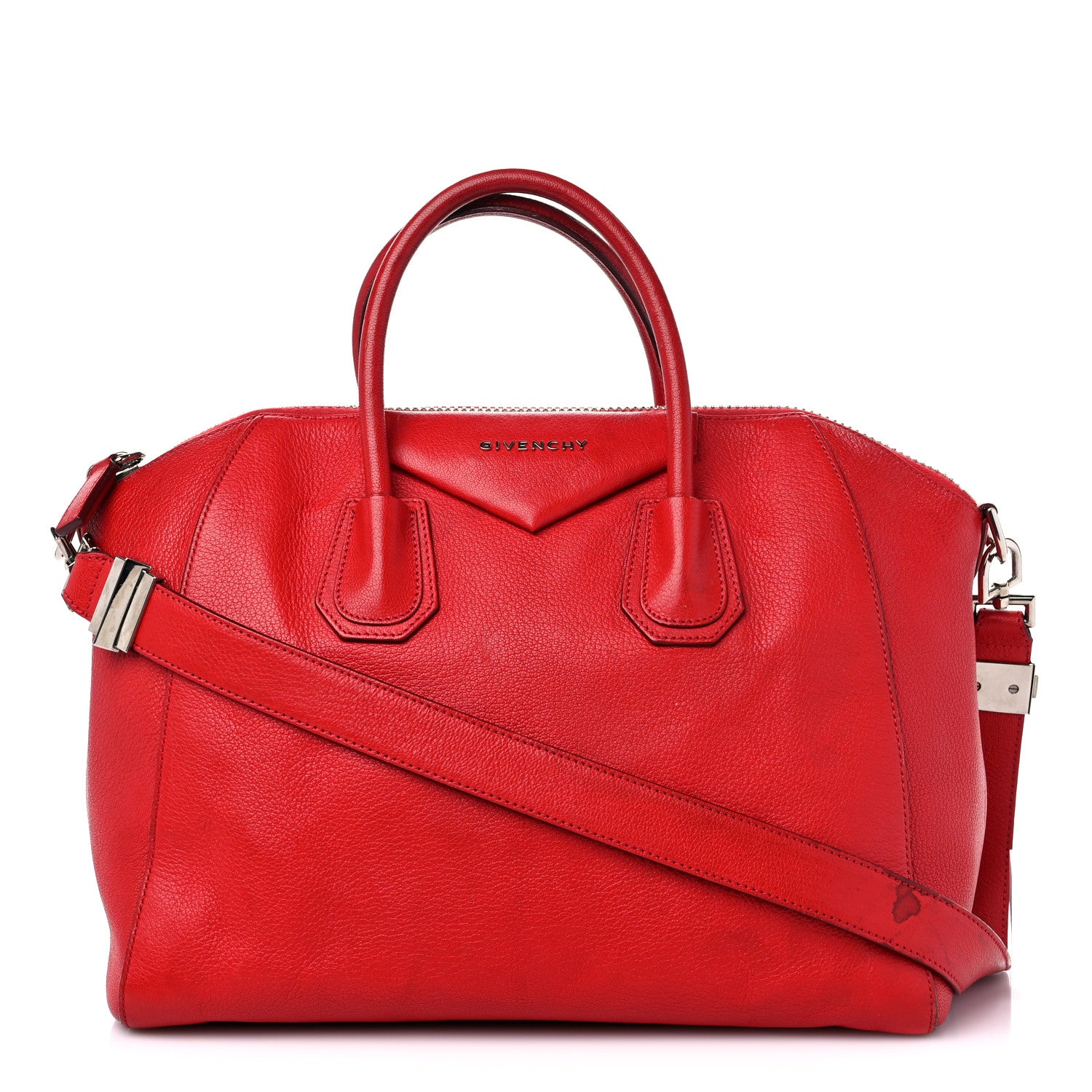 Givenchy Sugar Goatskin Medium Antigona Red 1 of 20