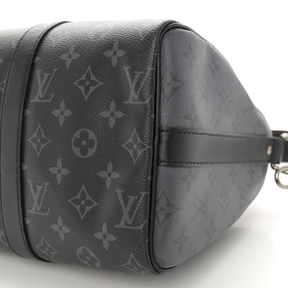 Louis Vuitton Monogram Eclipse Reverse Keepall Bandouliere 35 9 of 10