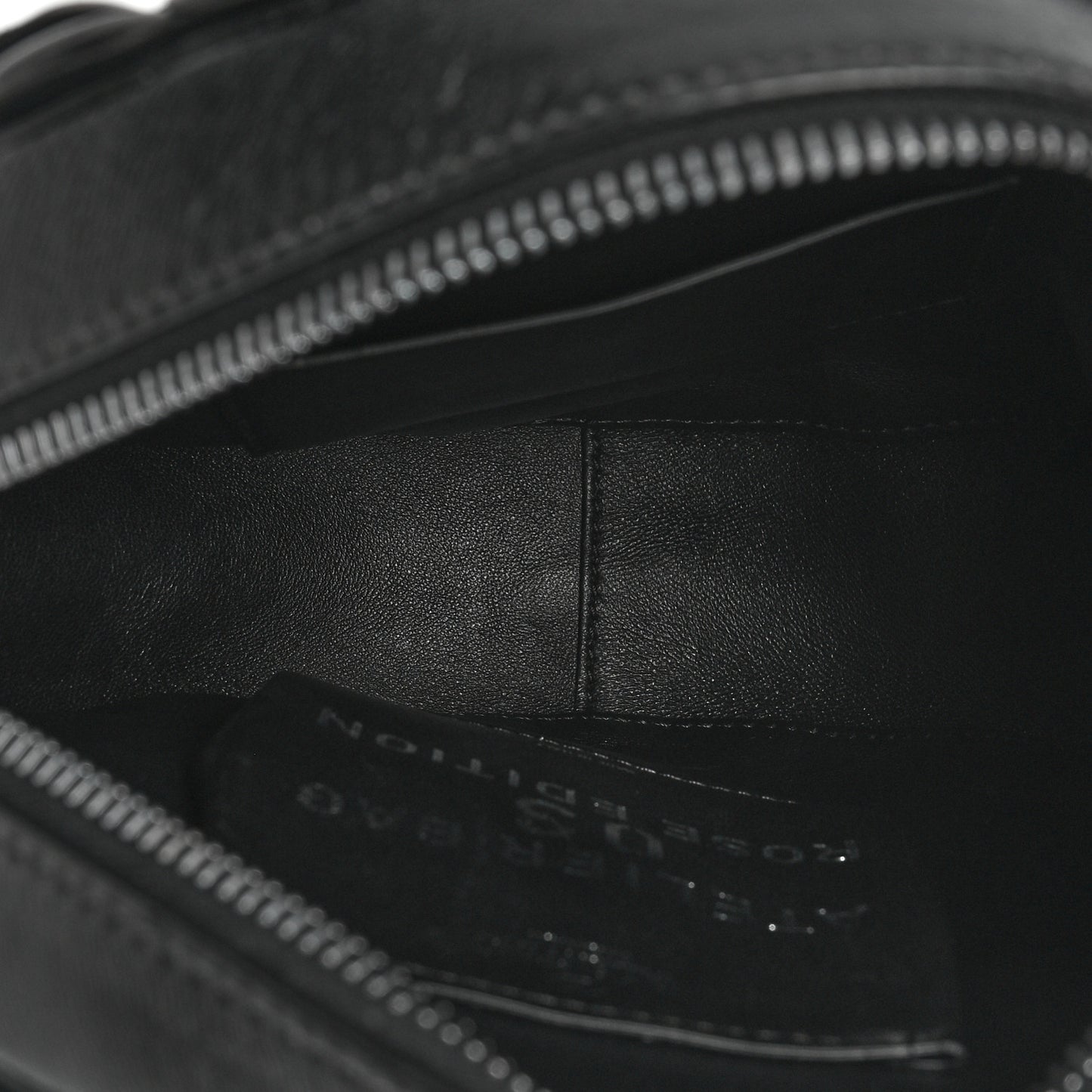 Nappa Atelier 03 Rose Edition Round Crossbody Bag Black