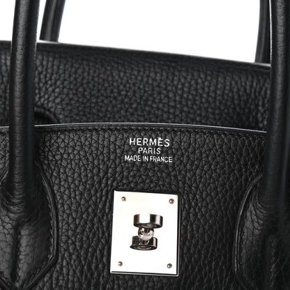 Hermes Taurillon Clemence Birkin 35 Black 6 of 11