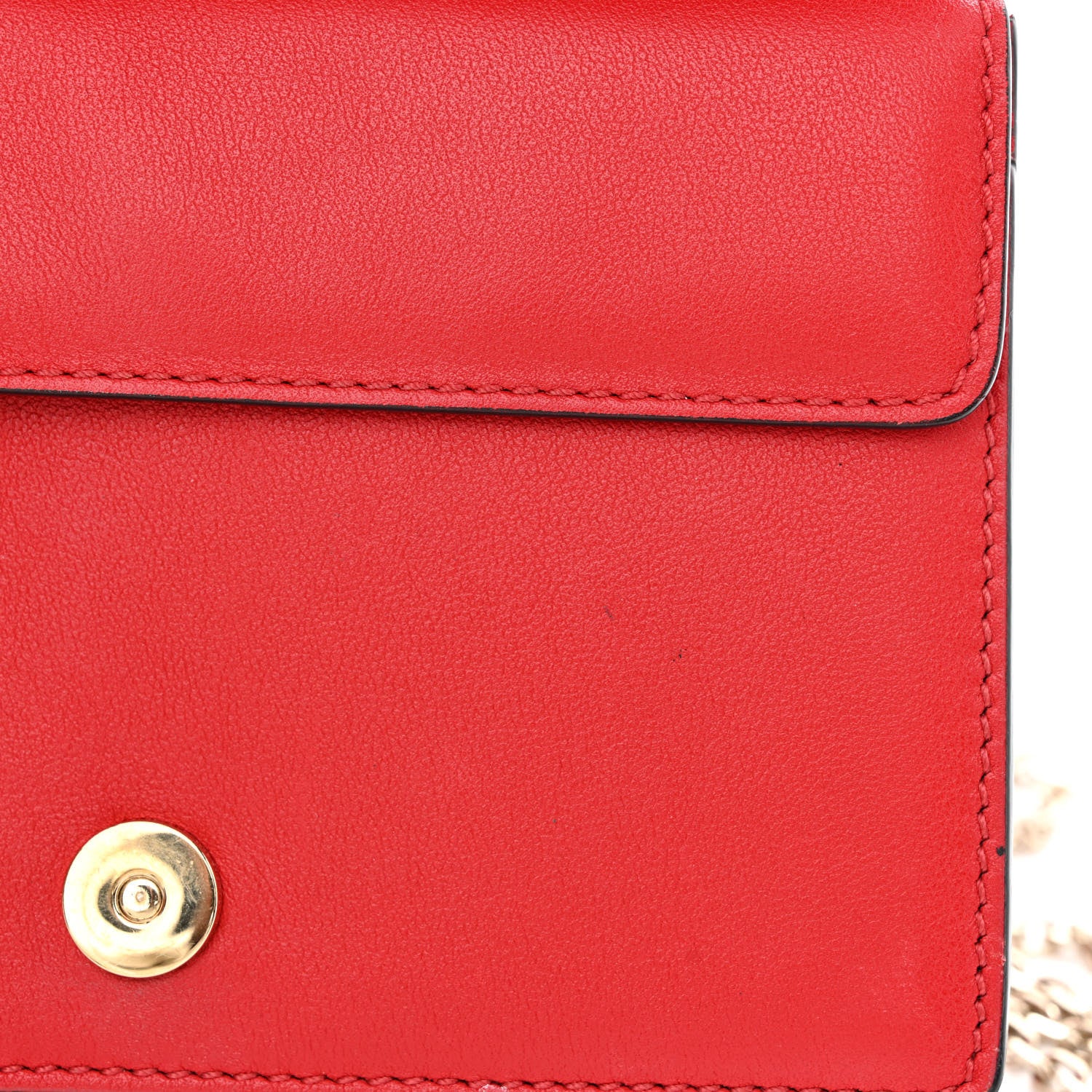 Valentino Garavani Calfskin VLogo Inlay Chain Pouch Rouge Pur White 14 of 17