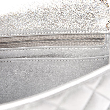 Chanel Metallic Lambskin Quilted Mini Square Flap Silver 8 of 11
