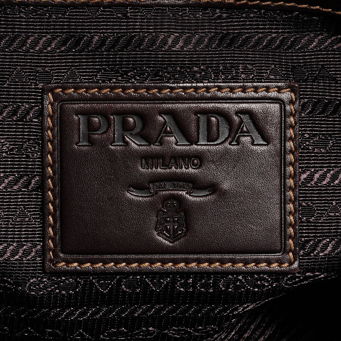 Jacquard Logo Shoulder Bag Bruciato