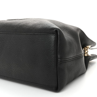 Gucci Pebbled Calfskin Medium Soho Chain Shoulder Bag Black 10 of 13
