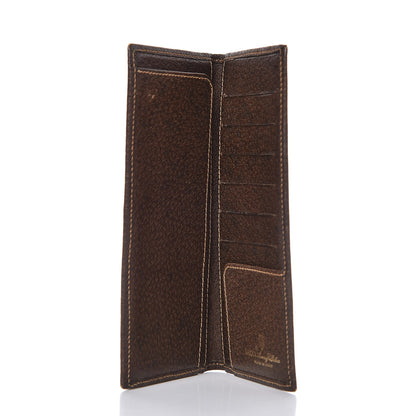 Gucci Coated Canvas Monogram Checkbook Wallet Brown 5 of 11