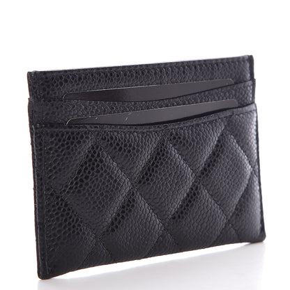 Chanel Caviar Quilted Card Holder Black 3 of 9