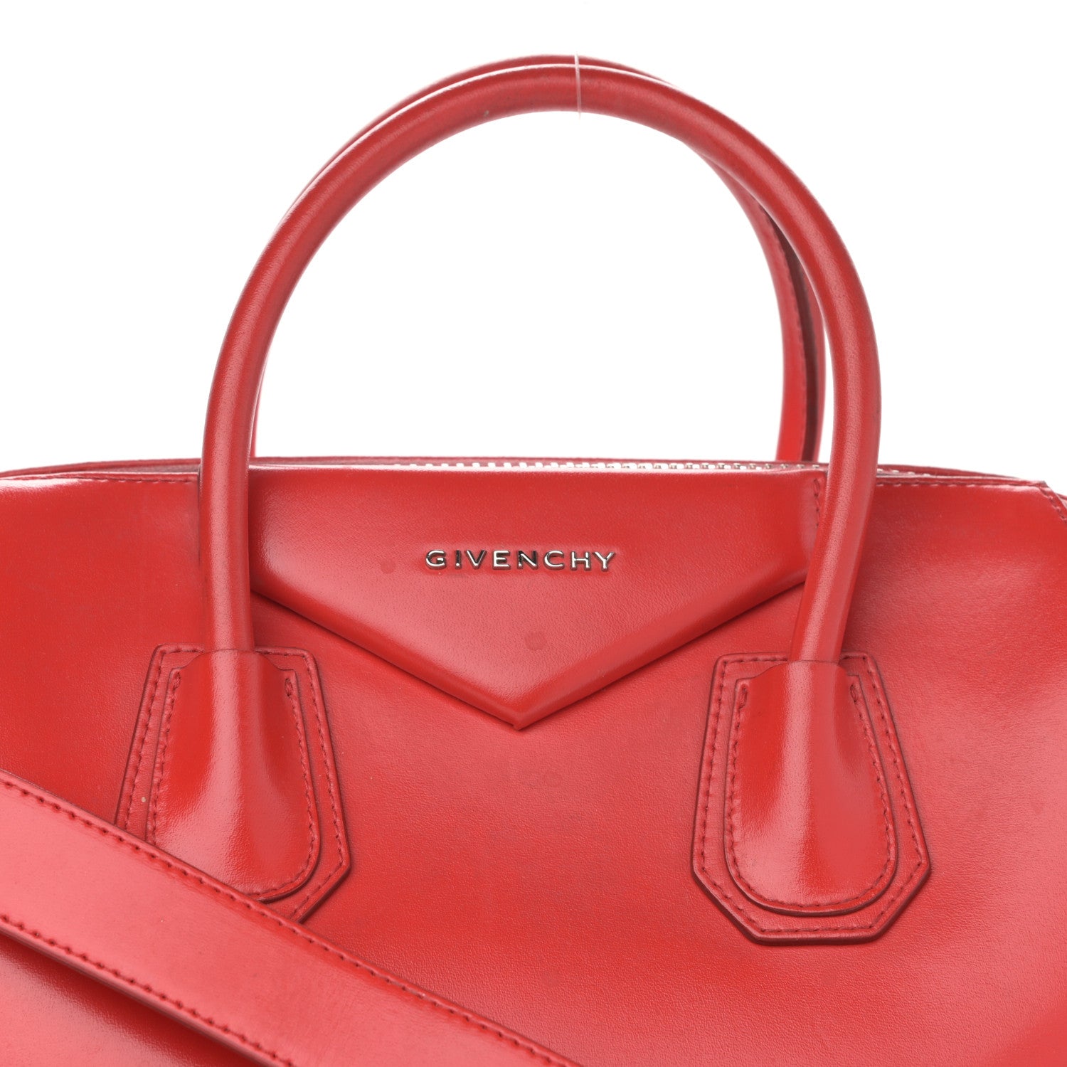 Givenchy Shiny Lord Calfskin Medium Antigona Medium Red 8 of 15