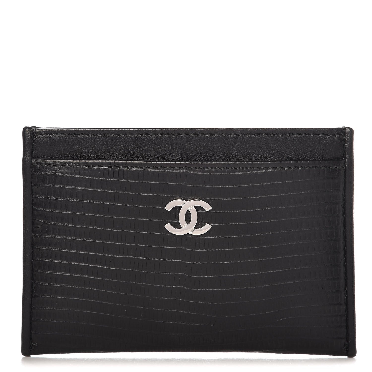 Chanel Lizard Card Holder Black 1 of 8