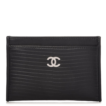 Chanel Lizard Card Holder Black 1 of 8