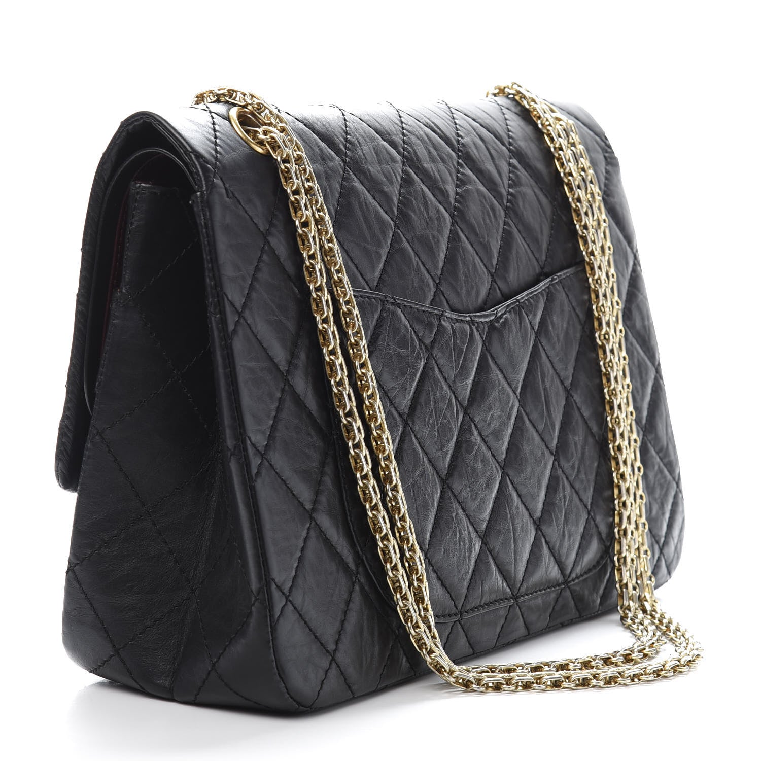 Chanel Aged Calfskin Quilted 2.55 Reissue 227 Flap Black 3 of 13
