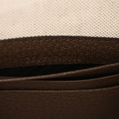 Gucci GG Supreme Monogram Textured Dollar Calfskin Web Small Ophidia Wristlet Pouch Beige Ebony New Acero 7 of 10