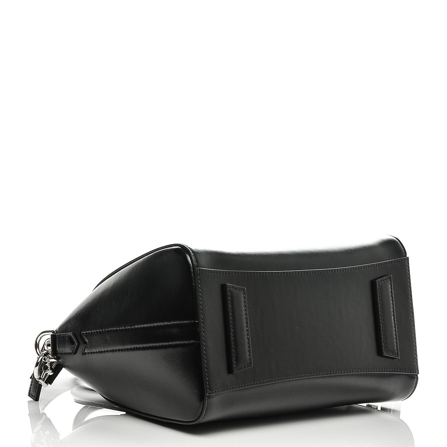 Shiny Lord Calfskin Small Antigona Black