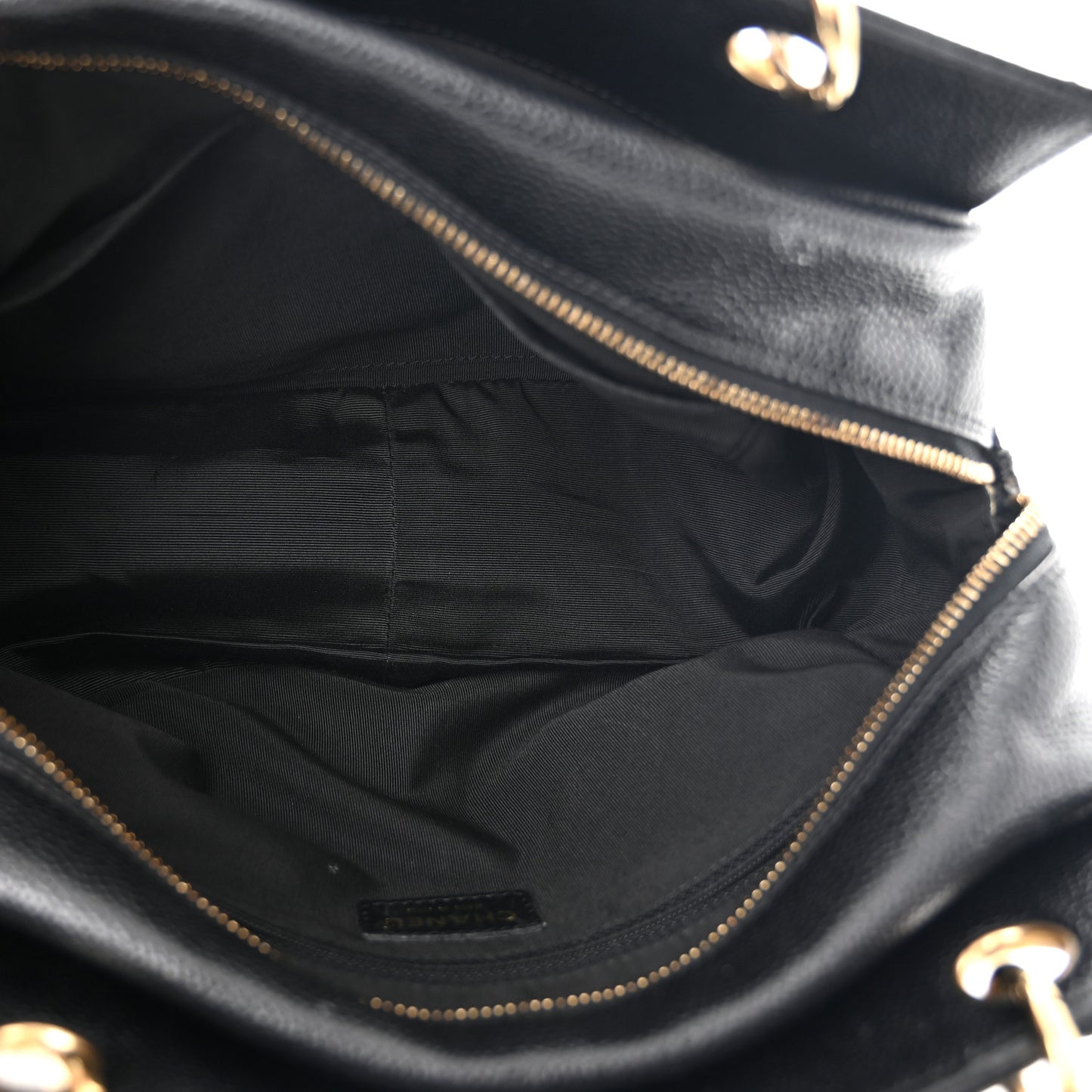 Caviar Quilted Petit Timeless Tote PTT Black