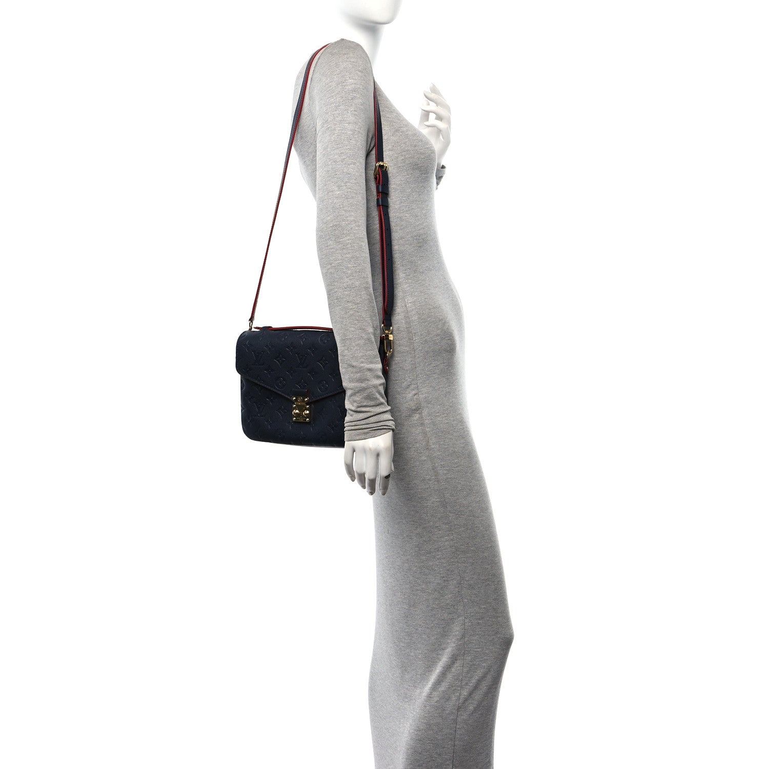 Louis Vuitton Empreinte Pochette Metis Marine Rouge 2 of 12