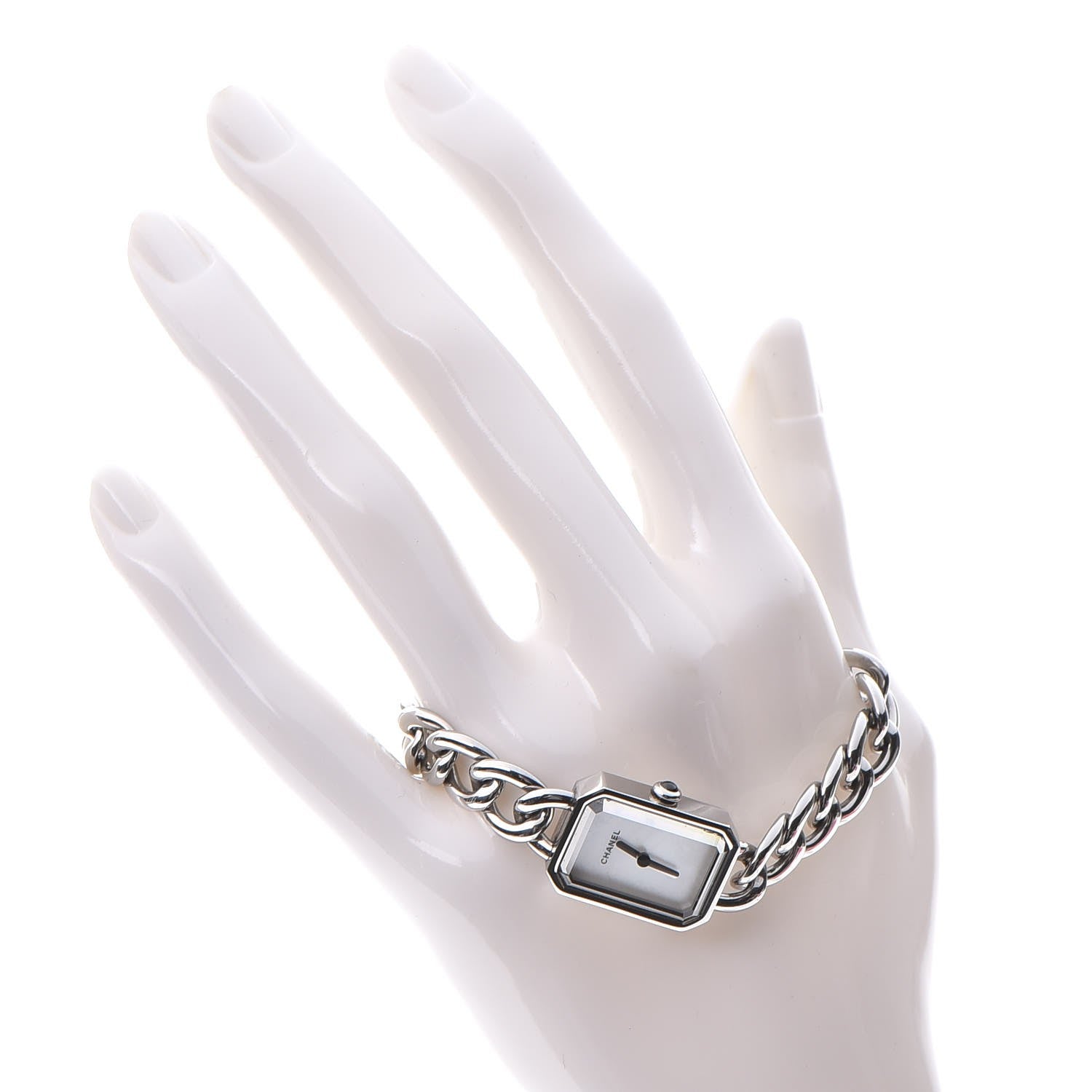 Chanel Stainless Steel Mother of Pearl 20mm Premiere Chain Quartz Watch S 2 of 6
