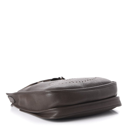Hermes Taurillon Clemence Evelyne III PM Chocolate 4 of 9