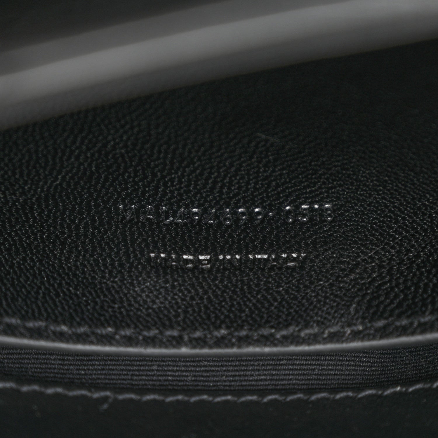 Saint Laurent Calfskin Y Quilted Monogram Monochrome Small Loulou Chain Satchel Black 7 of 10