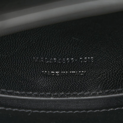 Saint Laurent Calfskin Y Quilted Monogram Monochrome Small Loulou Chain Satchel Black 7 of 10