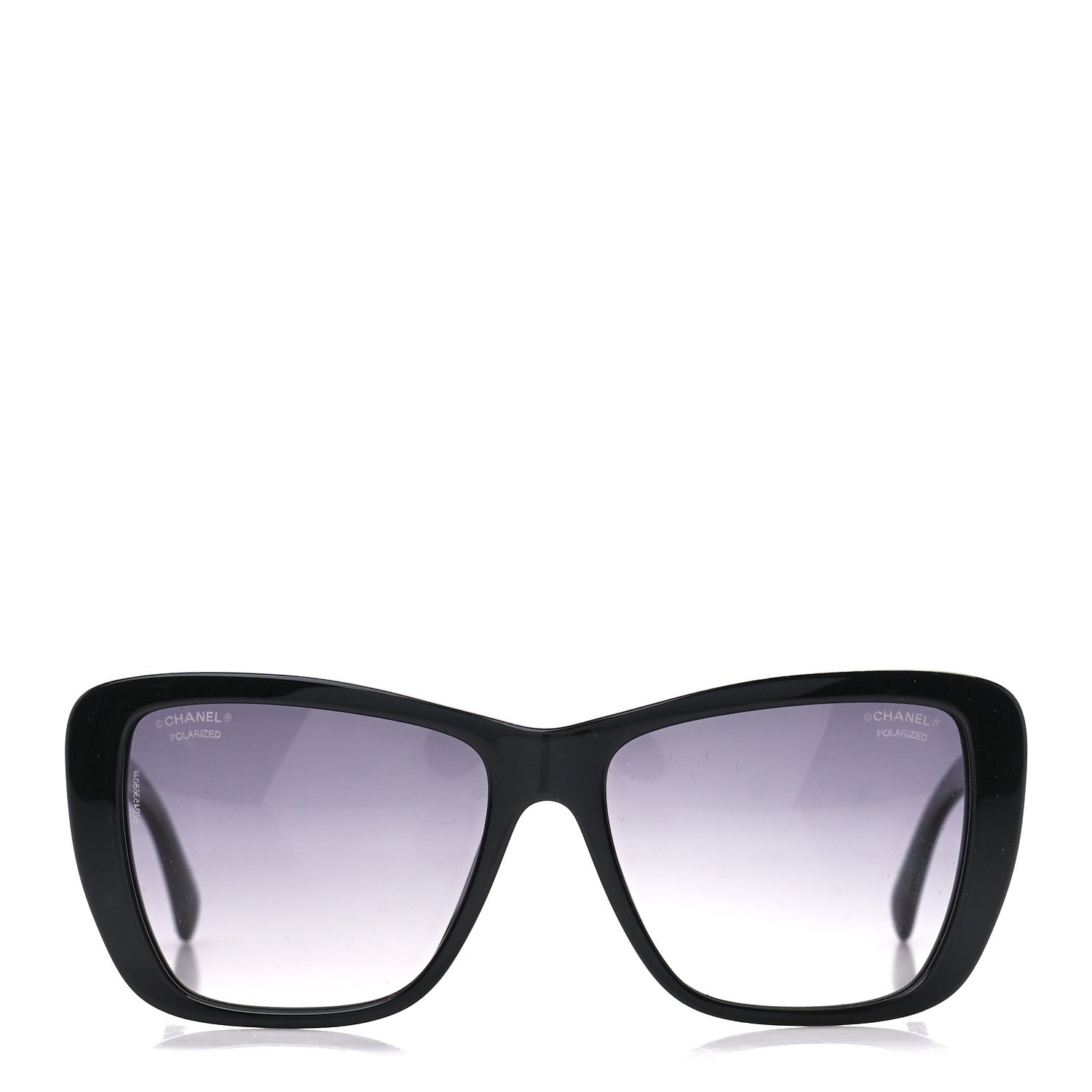 Chanel Acetate Polarized Butterfly Sunglasses 71548A Black 2 of 10