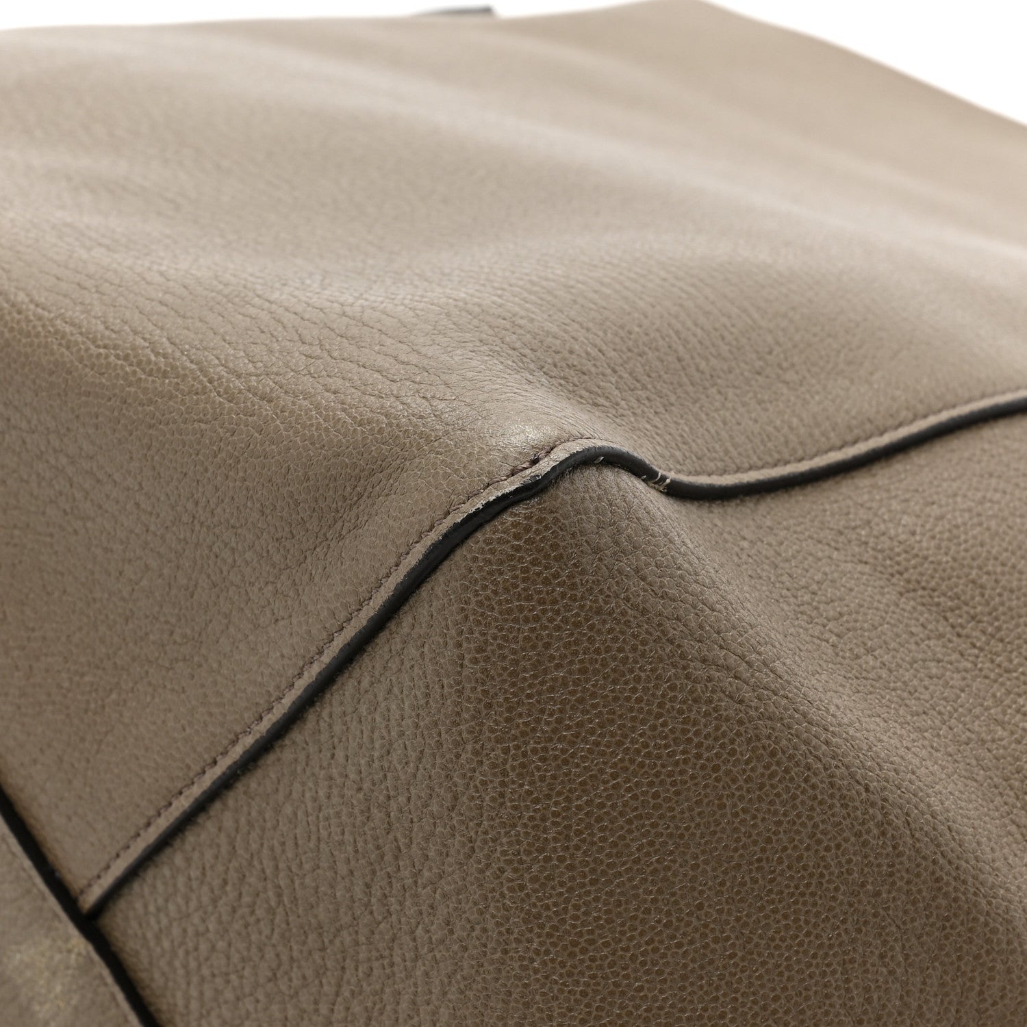 Celine Soft Grained Calfskin Medium Belt Cabas Phantom Taupe 12 of 15