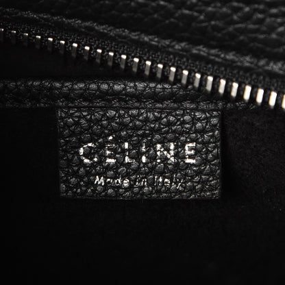 Celine Drummed Calfskin Nano Luggage Black 6 of 7