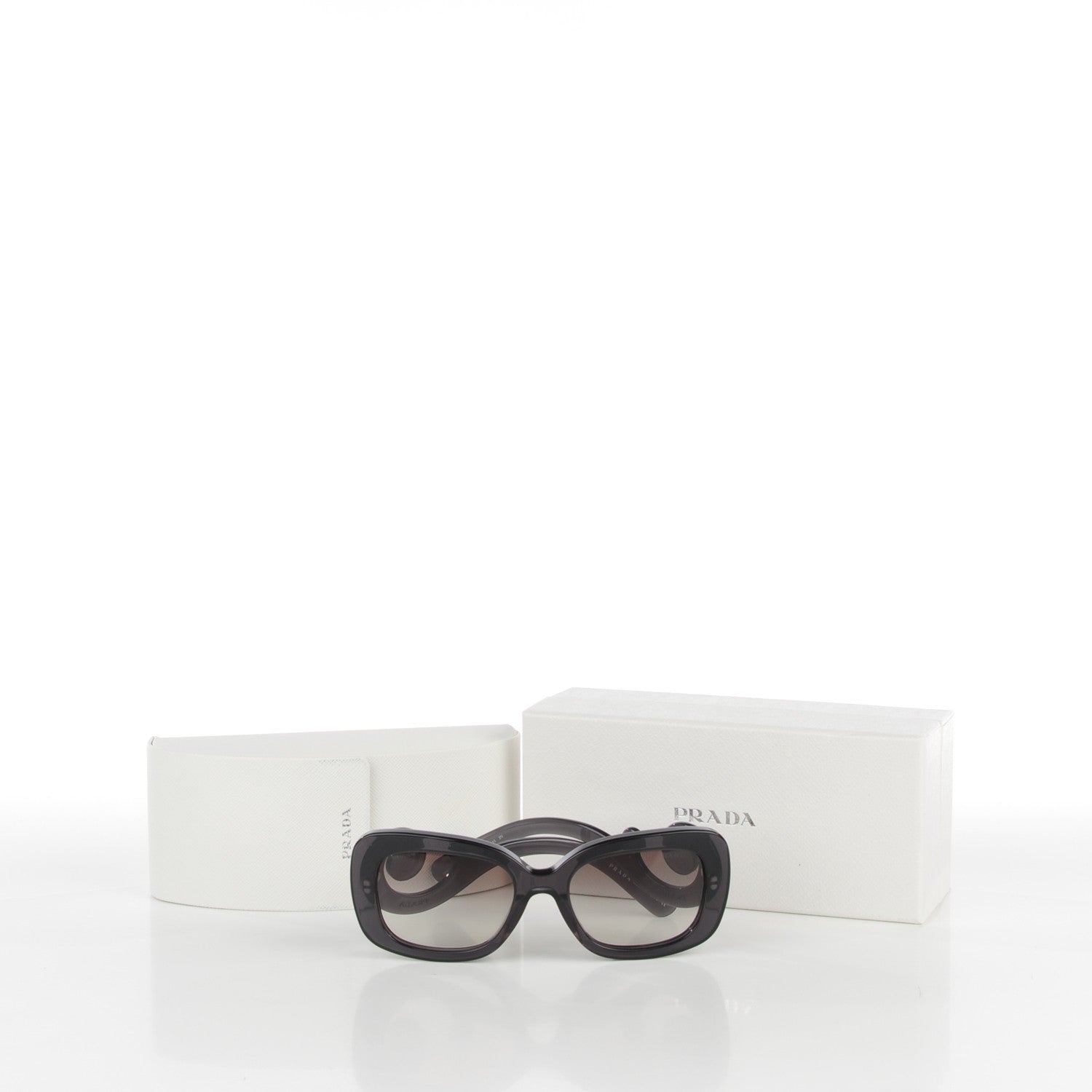 Prada Acetate Baroque Sunglasses SPR 27O Grey 6 of 6