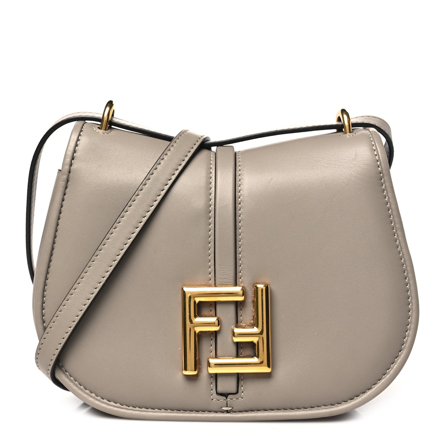 Fendi Vitello Brenta Cher Small Fendi C'mon Tortora 1 of 11